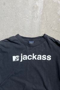 MADE IN RUSSIA Y2K 01'S MTV JACKASS T-SHIRT / BLACK [SIZE: L USED]