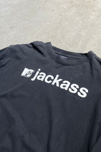 MADE IN RUSSIA Y2K 01'S MTV JACKASS T-SHIRT / BLACK [SIZE: L USED]