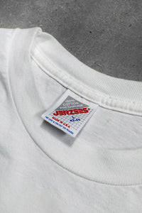 MADE IN USA 90'S SAFE SEX EROTIC T-SHIRT  / WHITE [SIZE: L USED]