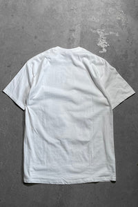 MADE IN USA 90'S SAFE SEX EROTIC T-SHIRT  / WHITE [SIZE: L USED]