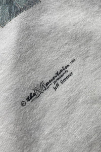 MADE IN USA 93'S PEACE DESIGN T-SHIRT / WHITE [SIZE: L USED]