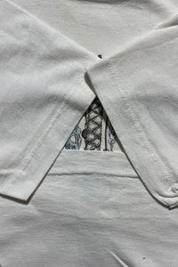 MADE IN USA 93'S PEACE DESIGN T-SHIRT / WHITE [SIZE: L USED]