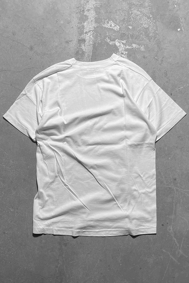 MADE IN USA 93'S PEACE DESIGN T-SHIRT / WHITE [SIZE: L USED]