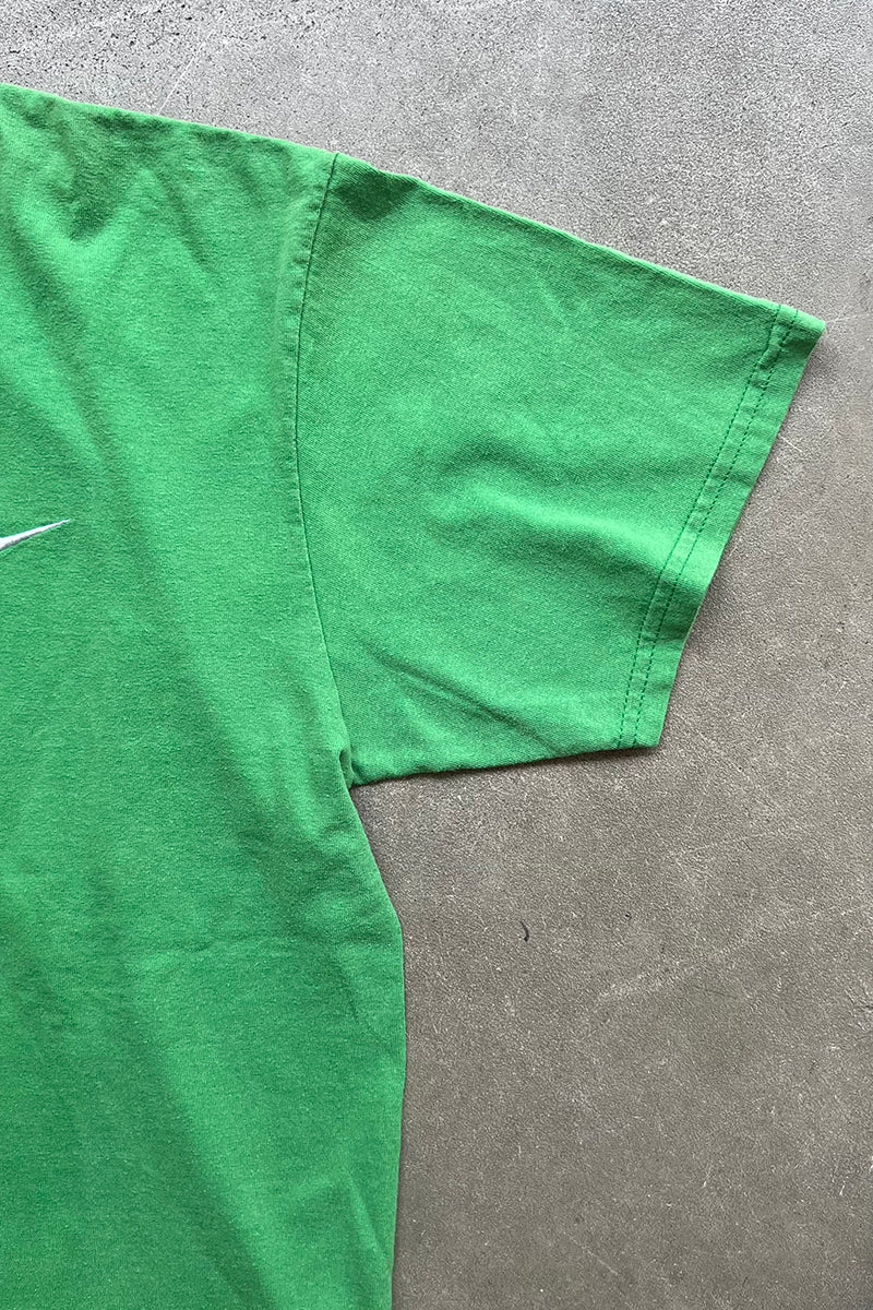 Y2K EARLY 00'S S/S LOGO T-SHIRT / GREEN [SIZE: M USED]