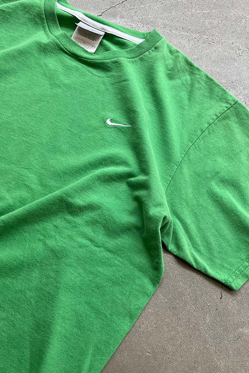 Y2K EARLY 00'S S/S LOGO T-SHIRT / GREEN [SIZE: M USED]