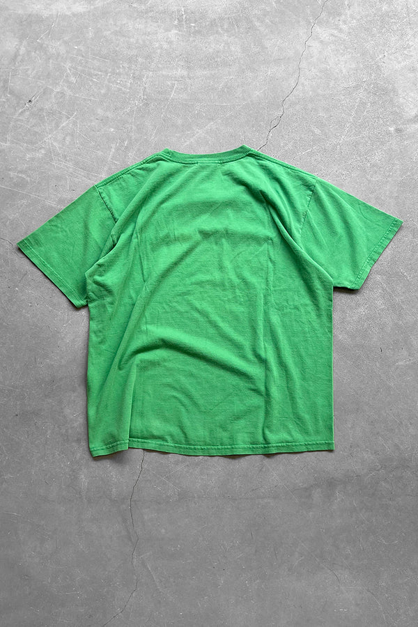 Y2K EARLY 00'S S/S LOGO T-SHIRT / GREEN [SIZE: M USED]