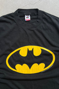 MADE IN USA 85'S BATMAN LOGO PRINT T-SHIRT SINGLE STITCH / BLACK [SIZE: XL USED]