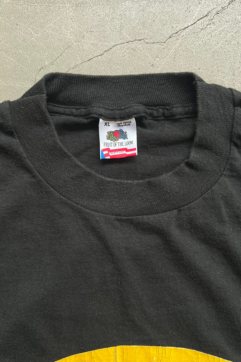 MADE IN USA 85'S BATMAN LOGO PRINT T-SHIRT SINGLE STITCH / BLACK [SIZE: XL USED]