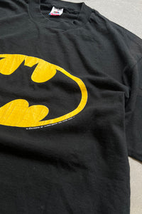 MADE IN USA 85'S BATMAN LOGO PRINT T-SHIRT SINGLE STITCH / BLACK [SIZE: XL USED]