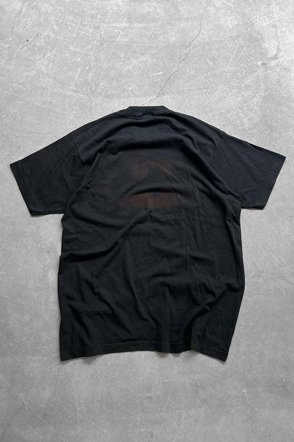 MADE IN USA 85'S BATMAN LOGO PRINT T-SHIRT SINGLE STITCH / BLACK [SIZE: XL USED]