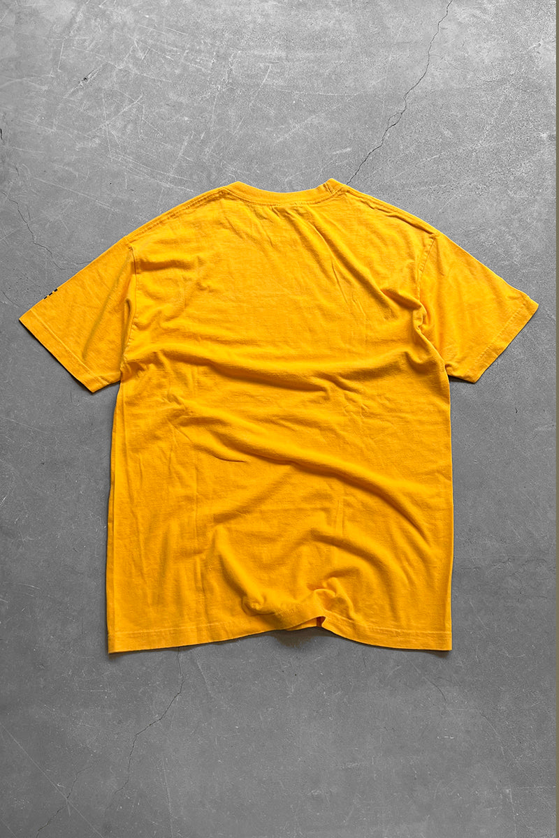 MADE IN MEXICO 90'S SKATEBOARDING T-SHIRT / YELLOW [SIZE: L USED]