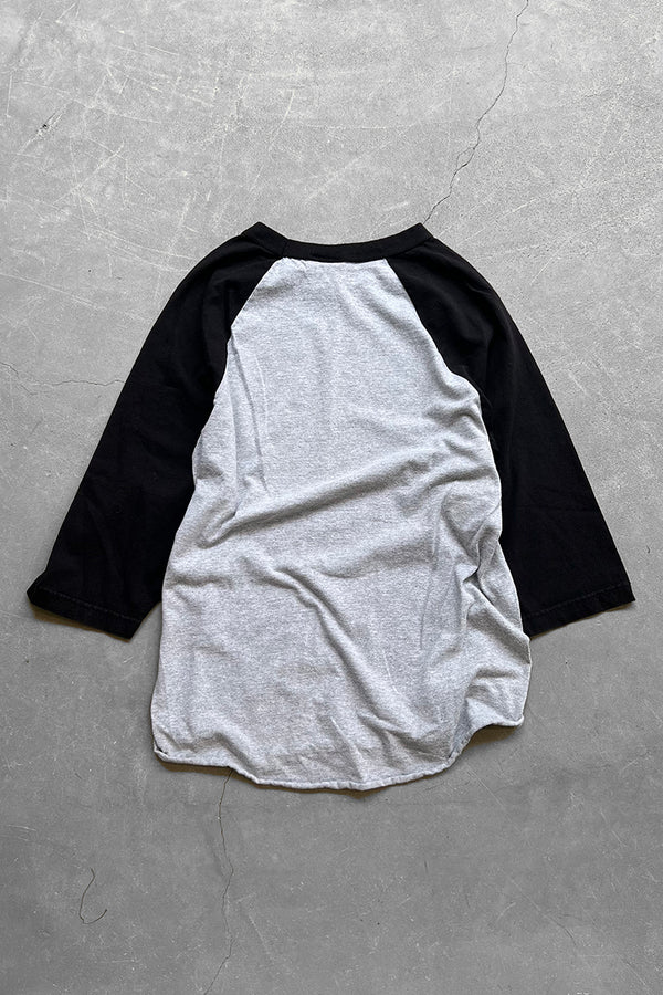 MADE IN MEXICO FLAME LOGO RAGLAN T-SHIRT US planning / BLACK [SIZE: M USED]