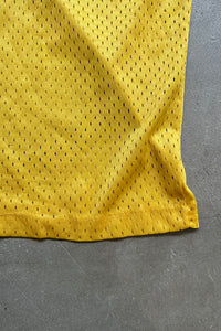 MADE IN USA 80'S MESH GAME T-SHIRT / YELLOW [SIZE: M USED]