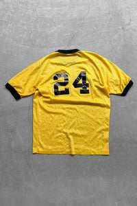 MADE IN USA 80'S MESH GAME T-SHIRT / YELLOW [SIZE: M USED]