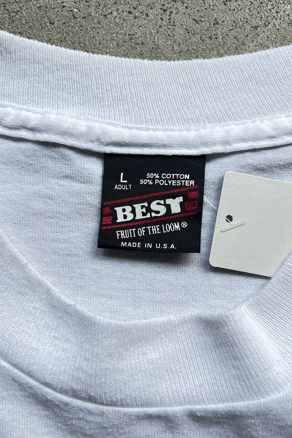 MADE IN USA 90'S VOLKSWAGEN ADVERTISING T-SHIRT / WHITE [SIZE: L USED]