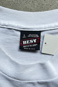 MADE IN USA 90'S VOLKS WAGEN ADVERTISING T-SHIRT / WHITE [SIZE: L USED]
