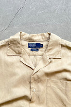 画像をギャラリービューアに読み込む, 90&#39;S S/S CALDWELL SILK LINEN SHIRT / BEIGE [SIZE: L USED]
