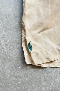 90'S S/S CALDWELL SILK LINEN SHIRT / BEIGE [SIZE: L USED]