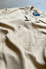 画像をギャラリービューアに読み込む, 90&#39;S S/S CALDWELL SILK LINEN SHIRT / BEIGE [SIZE: L USED]
