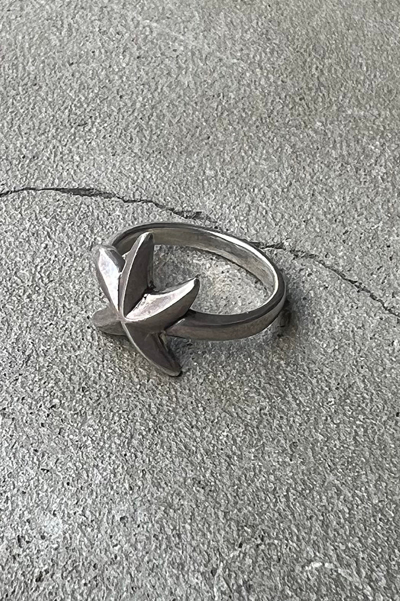 925 SILVER RING / SILVER [SIZE: 16号相当 USED]