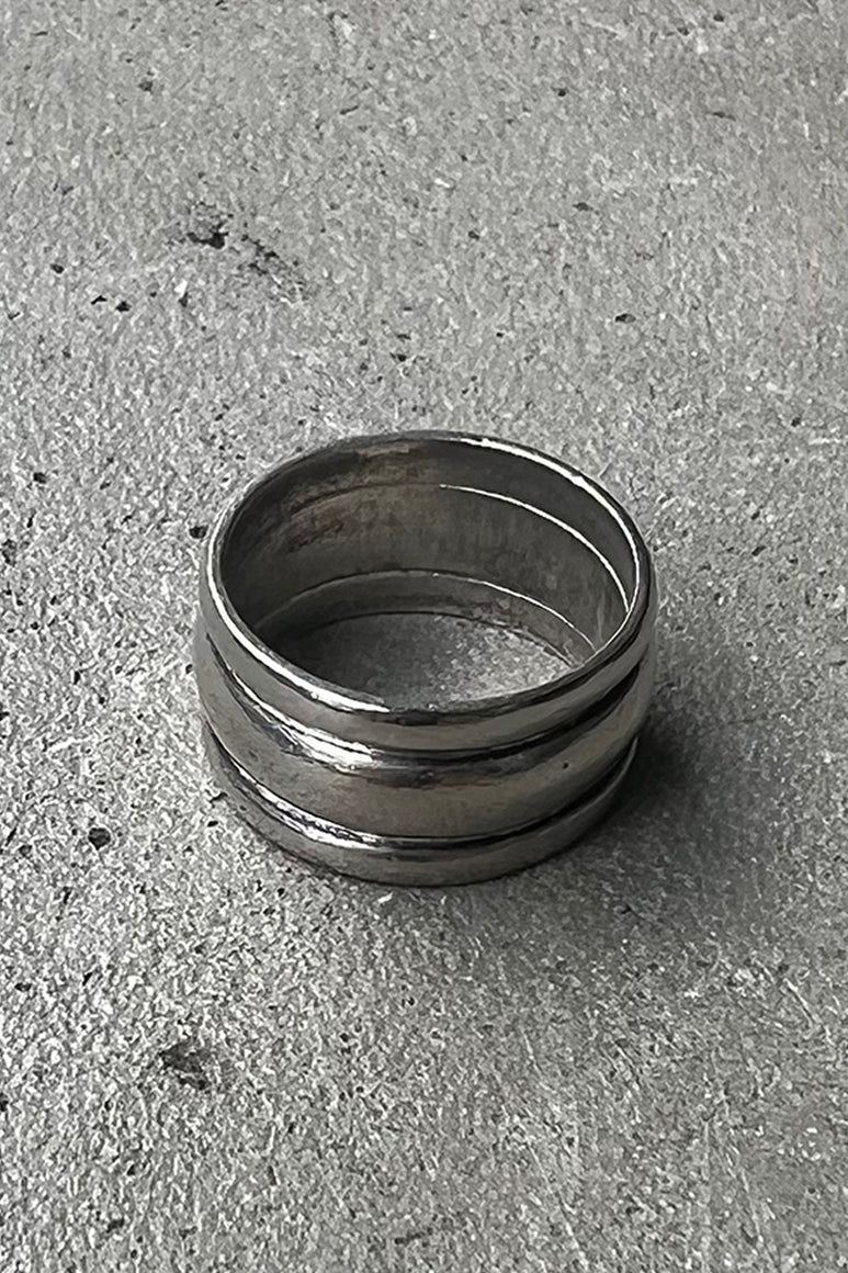 925 SILVER RING / SILVER [SIZE: 17号相当 USED]