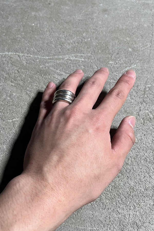 925 SILVER RING / SILVER [SIZE: Equivalent to JP 14 USED]