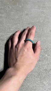 MADE IN MEXICO 925 SILVER RING W/TURQUOIS / SILVER [SIZE: 16号相当 USED]