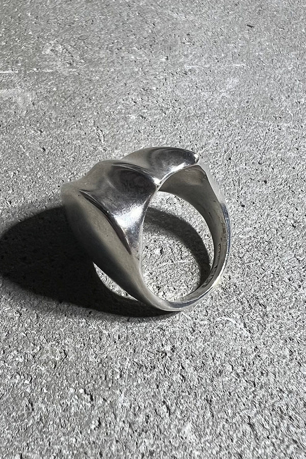 925 SILVER RING / SILVER [SIZE: Equivalent to JP 11, USED]