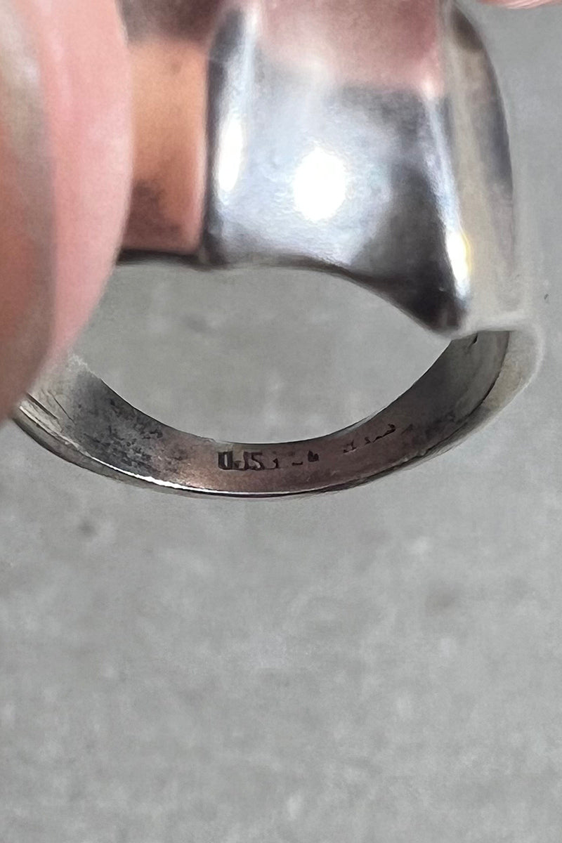 925 SILVER RING / SILVER [SIZE: Equivalent to JP 11, USED]