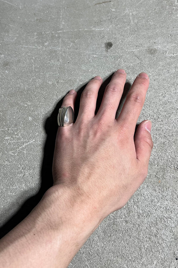 925 SILVER RING / SILVER [SIZE: Equivalent to JP 11, USED]