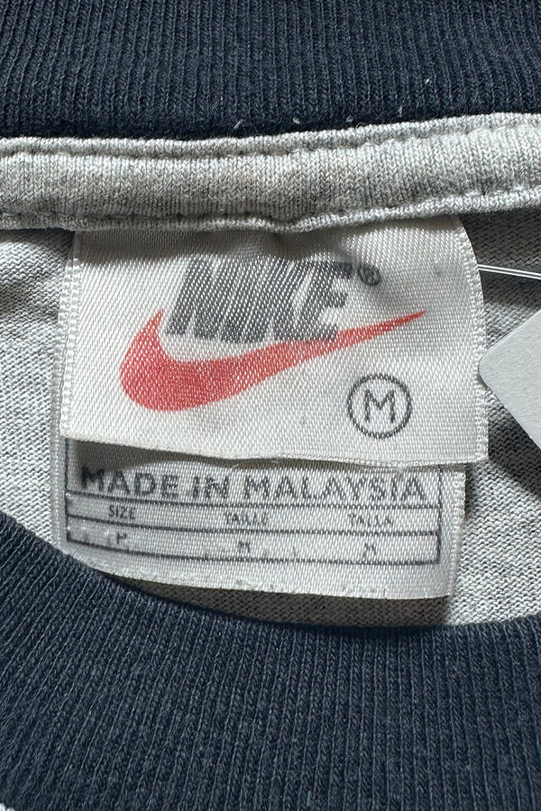 90'S RINGER T-SHIRT / GRAY [SIZE: M USED]