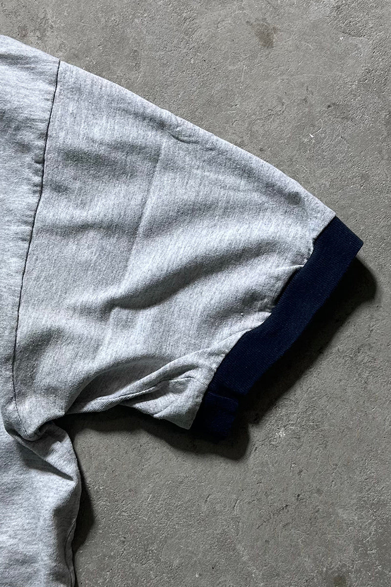 90'S RINGER T-SHIRT / GRAY [SIZE: M USED]