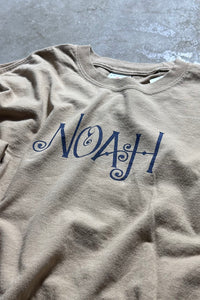 L/S LOGO&FLOWER PRINT T-SHIRT / BEIGE [SIZE: M USED]