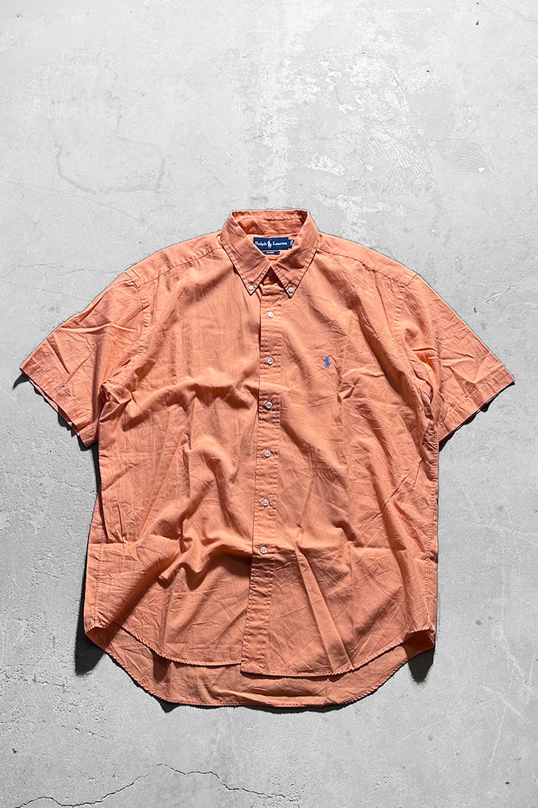 90'S S/S BD BLAKE SHIRT / ORANGE [SIZE: L USED]