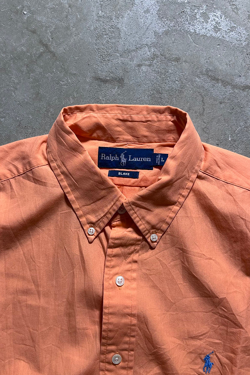 90'S S/S BD BLAKE SHIRT / ORANGE [SIZE: L USED]