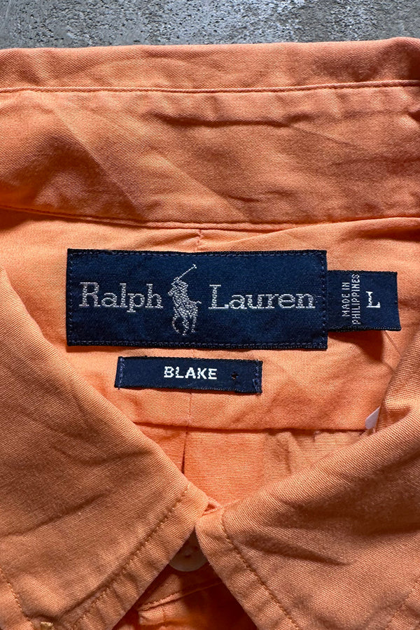 90'S S/S BD BLAKE SHIRT / ORANGE [SIZE: L USED]