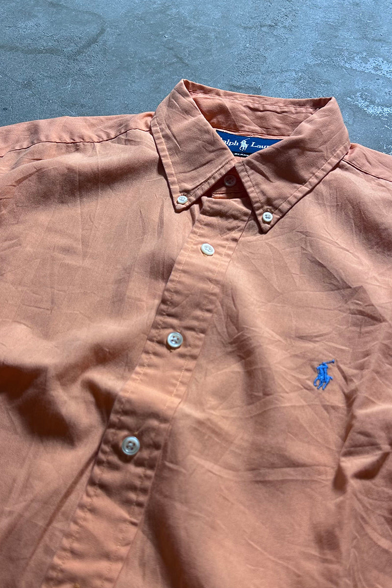 90'S S/S BD BLAKE SHIRT / ORANGE [SIZE: L USED]