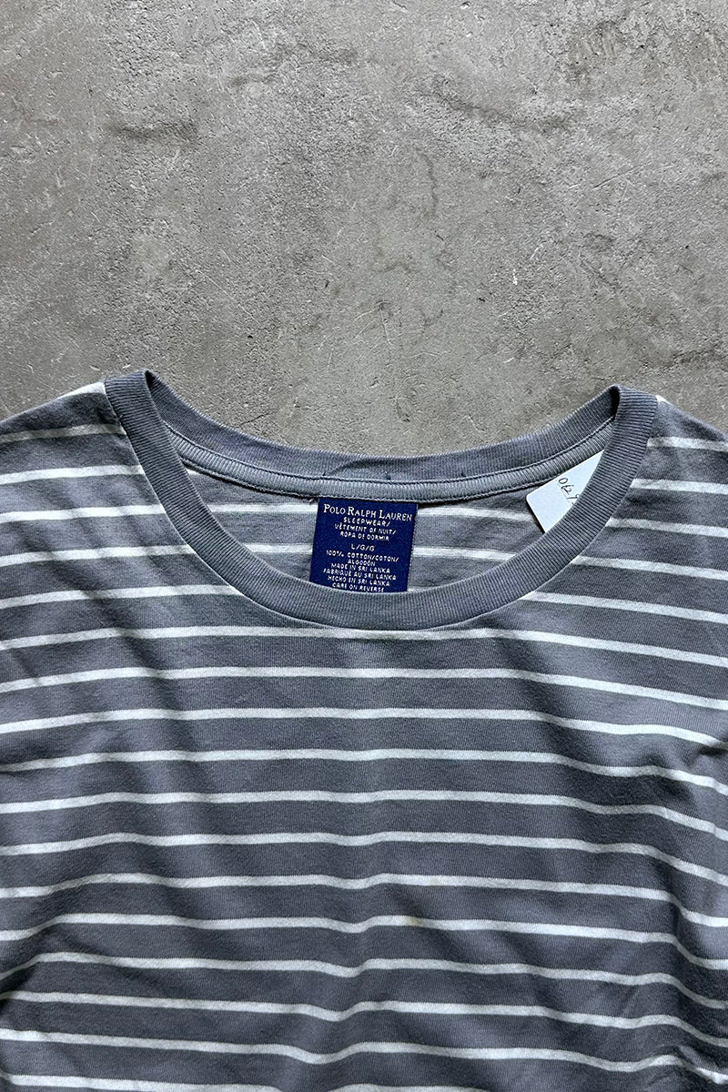 BORDER T-SHIRT / GRAY [SIZE: L USED]