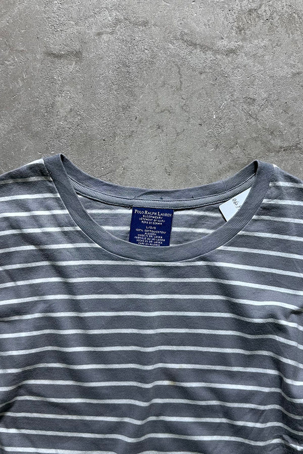 BORDER T-SHIRT / GRAY [SIZE: L USED]