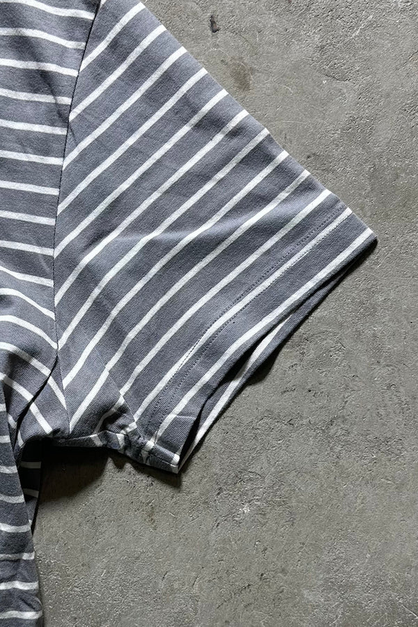 BORDER T-SHIRT / GRAY [SIZE: L USED]