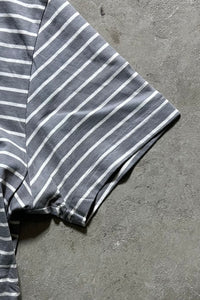 BORDER T-SHIRT / GRAY [SIZE: L USED]