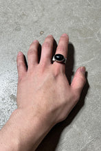 画像をギャラリービューアに読み込む, 925 SILVER RING W/ONYX / SILVER [SIZE: 15号相当 USED]
