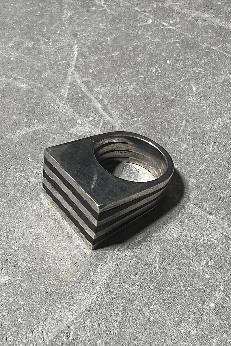 925 SILVER RING / SILVER [SIZE: 11号相当 USED]