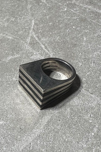925 SILVER RING / SILVER [SIZE: 11号相当 USED]