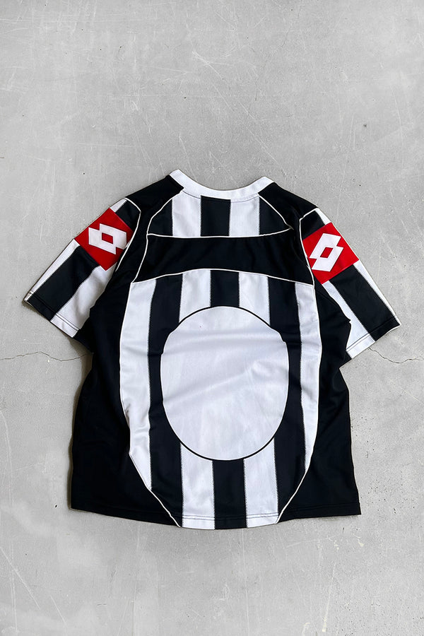 Y2K EARLY 00'S JUVENTUS FOOTBALL GAME SHIRT / BLACK [SIZE: L USED]