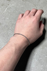 MADE IN ITALY 925 SILVER VENETIAN LINK BRACELET [SIZE: ONE SIZE USED]