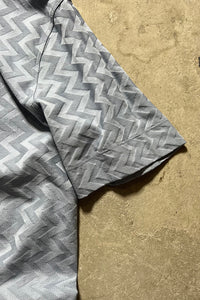 22'S CHEVRON PATTERN T-SHIRT / BLUE [SIZE: M USED]