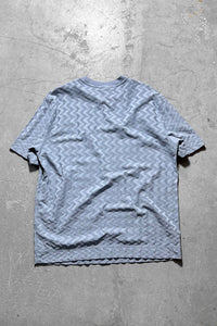 22'S CHEVRON PATTERN T-SHIRT / BLUE [SIZE: M USED]