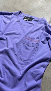 BIANCA CHANDON POCKET T-SHIRT / PURPLE [SIZE: XL USED]