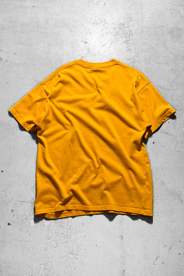 ONE POINT LOGO T-SHIRT / YELLOW [SIZE: M USED]